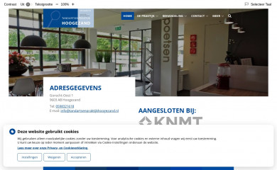 tandartsenpraktijkhoogezand.nl screenshot