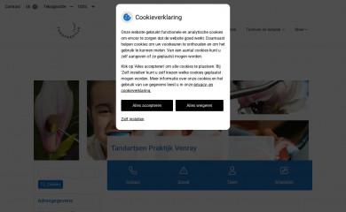 tandartsenpraktijkvenray.nl screenshot