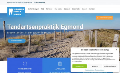 tandartsegmond.nl screenshot