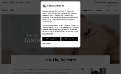 tandartsliesteenwijk.nl screenshot