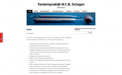 tandartsschagen.nl screenshot