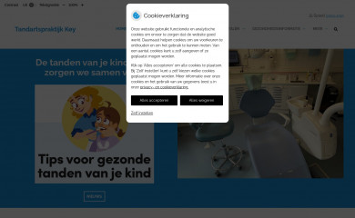 tandartspraktijkkey.nl screenshot