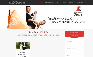 tanecni-skola.cz screenshot