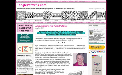 tanglepatterns.com screenshot