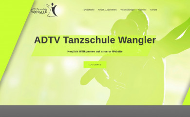 tanzschule-wangler.de screenshot