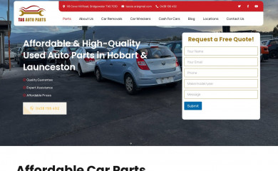 tasautoparts.com.au screenshot