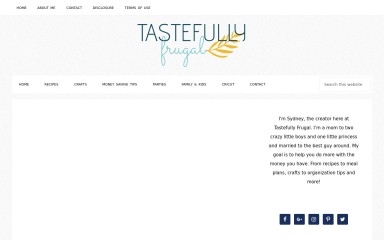 tastefullyfrugal.org screenshot