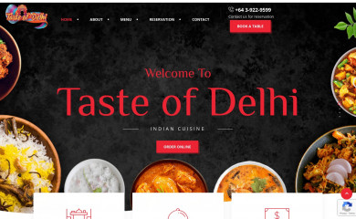 tasteofdelhi.co.nz screenshot