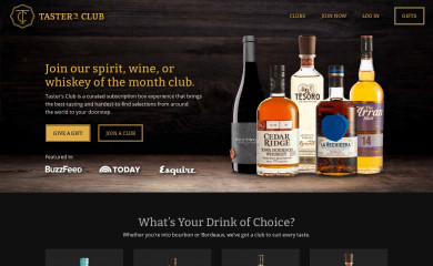 tastersclub.com screenshot
