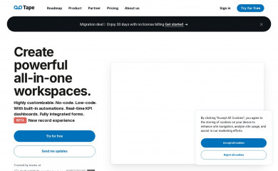 tapeapp.com screenshot