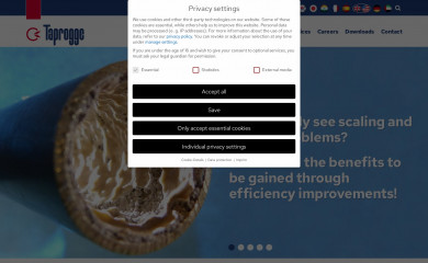 taprogge.com screenshot