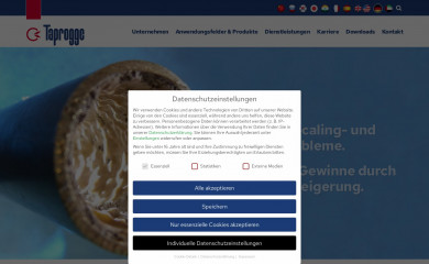 taprogge.de screenshot