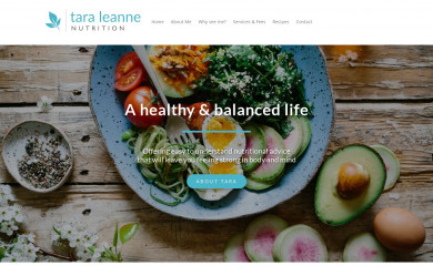 taraleannenutrition.com.au screenshot