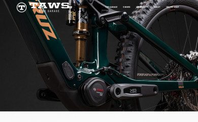 tawsbikegarage.com screenshot