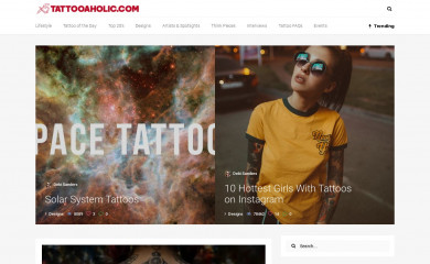tattooaholic.com screenshot
