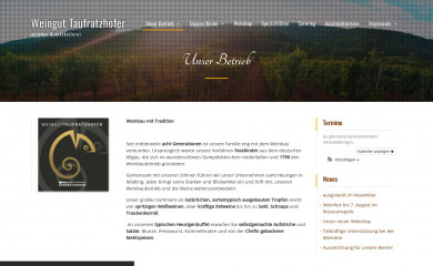 taufratzhofer.at screenshot