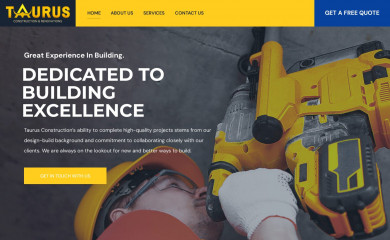 taurusconstruction.ca screenshot