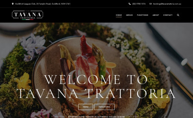 tavanatrattoria.com.au screenshot