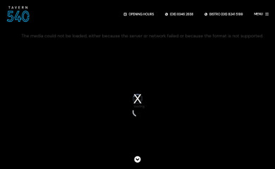 tavern540.com.au screenshot