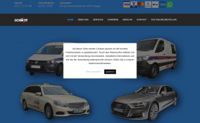 taxi-schmidt-siegen.de screenshot