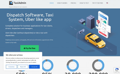 taxiadmin.org screenshot