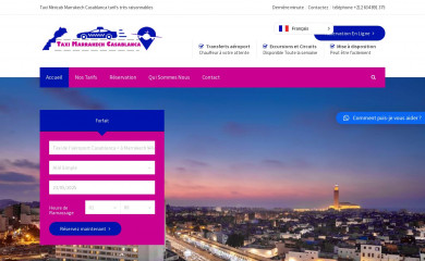 taximarrakechcasablanca.com screenshot