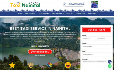 taxinainital.com screenshot
