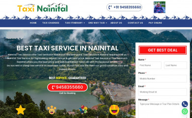 taxinainital.com screenshot