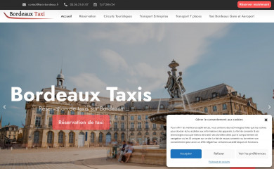 taxis-bordeaux.fr screenshot