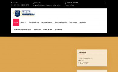 tayelogistics.com screenshot