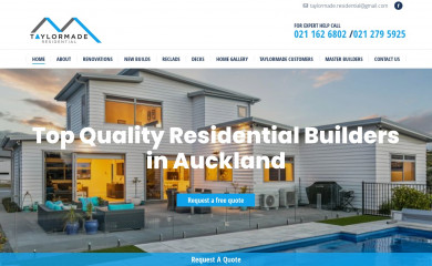 taylormaderesidential.co.nz screenshot