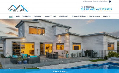 taylormaderesidential.co.nz screenshot