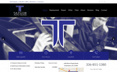 taylorautoglass.com screenshot