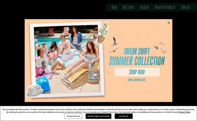 taylorswift.com screenshot