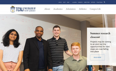 tcnj.edu screenshot