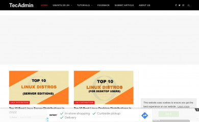 tecadmin.net screenshot