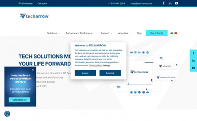 tech-arrow.com screenshot