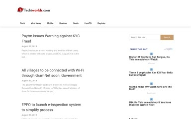 http://techiworlds.com screenshot