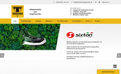 technika-arbeitsschutz.de screenshot