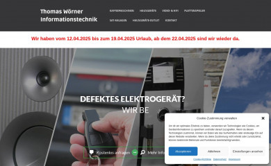 technikservice-hilpoltstein.de screenshot