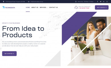 technodata.com.au screenshot