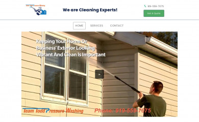teamtoddpressurewashing.com screenshot