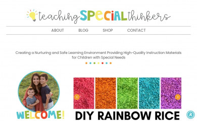 teachingspecialthinkers.com screenshot