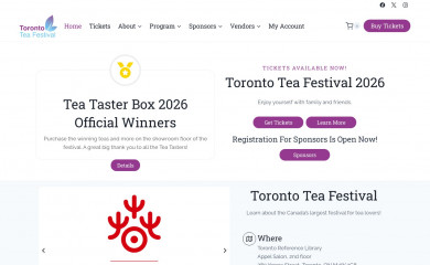 teafestivaltoronto.com screenshot