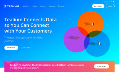 tealium.com screenshot