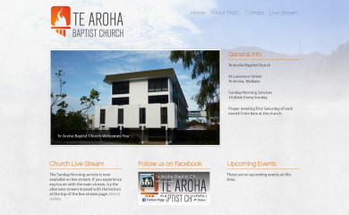 tearohabaptist.co.nz screenshot