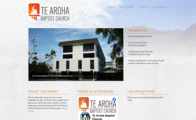 tearohabaptist.co.nz screenshot