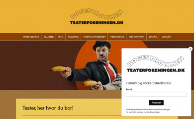 teaterforeningen.dk screenshot
