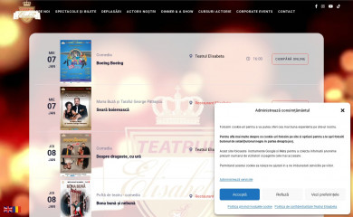 teatrulelisabeta.ro screenshot