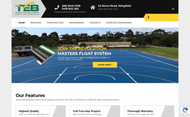 tebcontractors.com.au screenshot